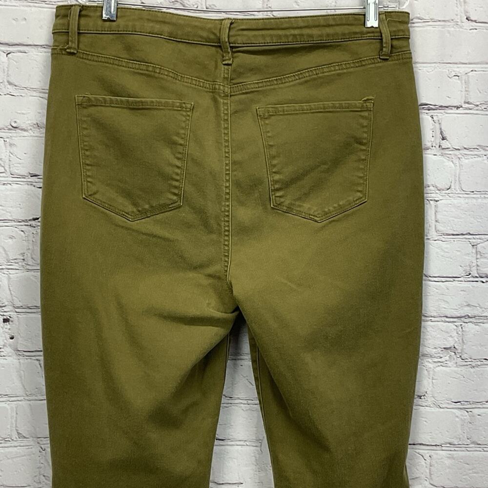 Talbots Flawless High-Rise Jegging Ankle Women's Size 14 Olive Green Skinny - Picture 8 of 9